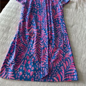 Lilly Pulitzer Pink and Blue Patterned Dress